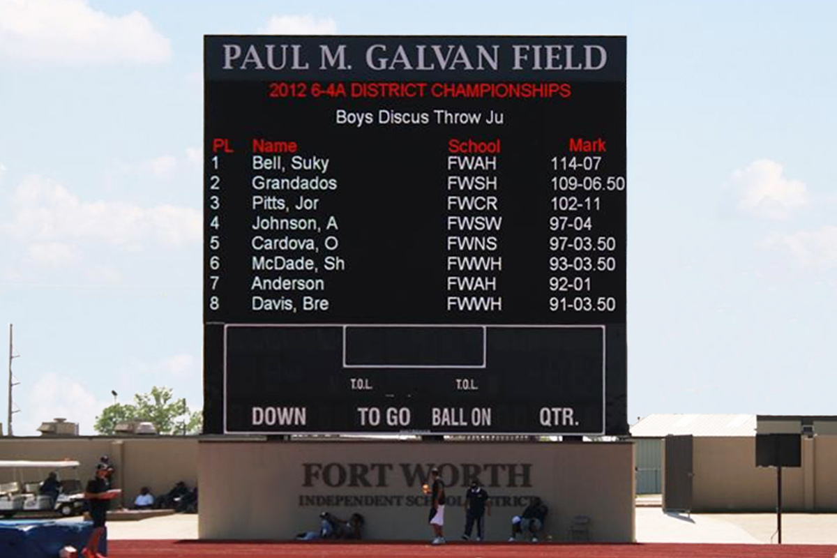 Photo: Ft. Worth ISD - Paul M. Galvan Field