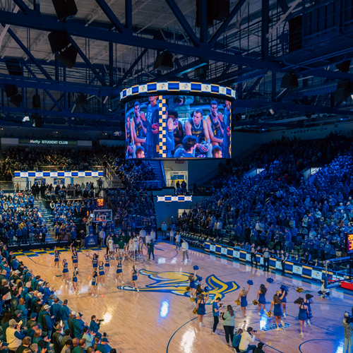 South Dakota State University Basketball Centerhung Display