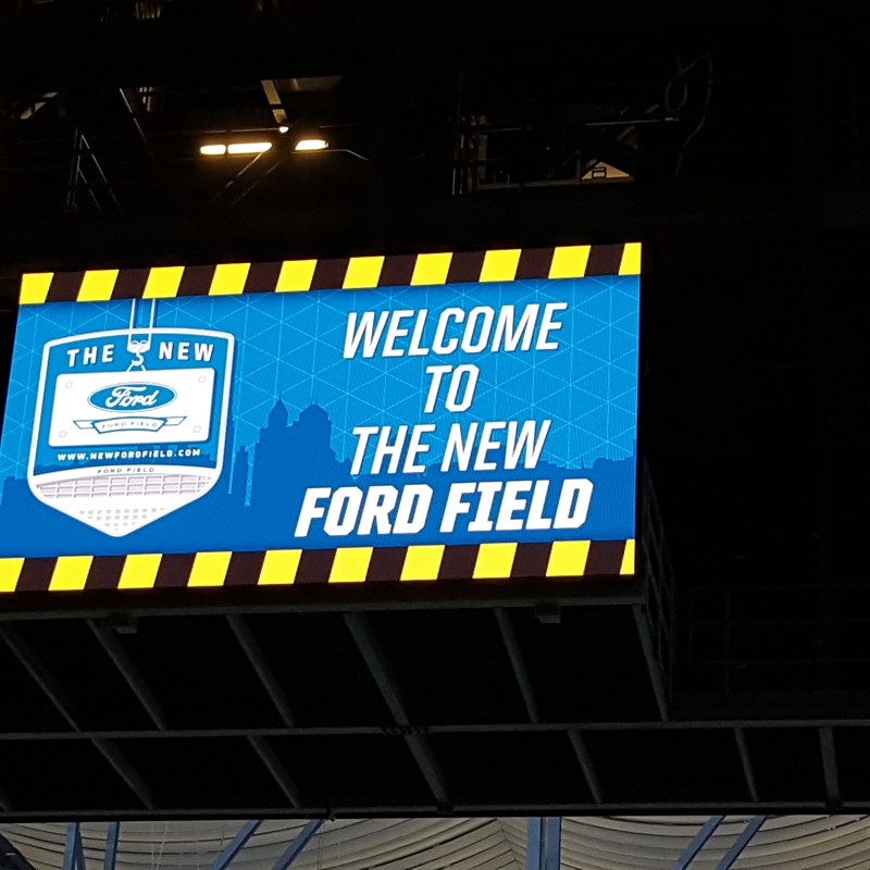 A Media Frenzy at New Ford Field