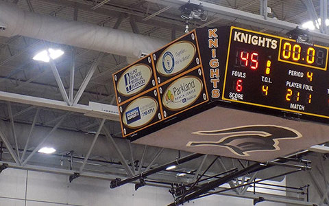 High School Gymnasium Scoreboards - 10' Basketball Scoreboards