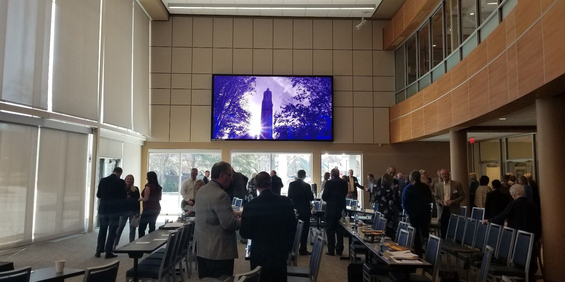 Athletic Hallway Video Wall