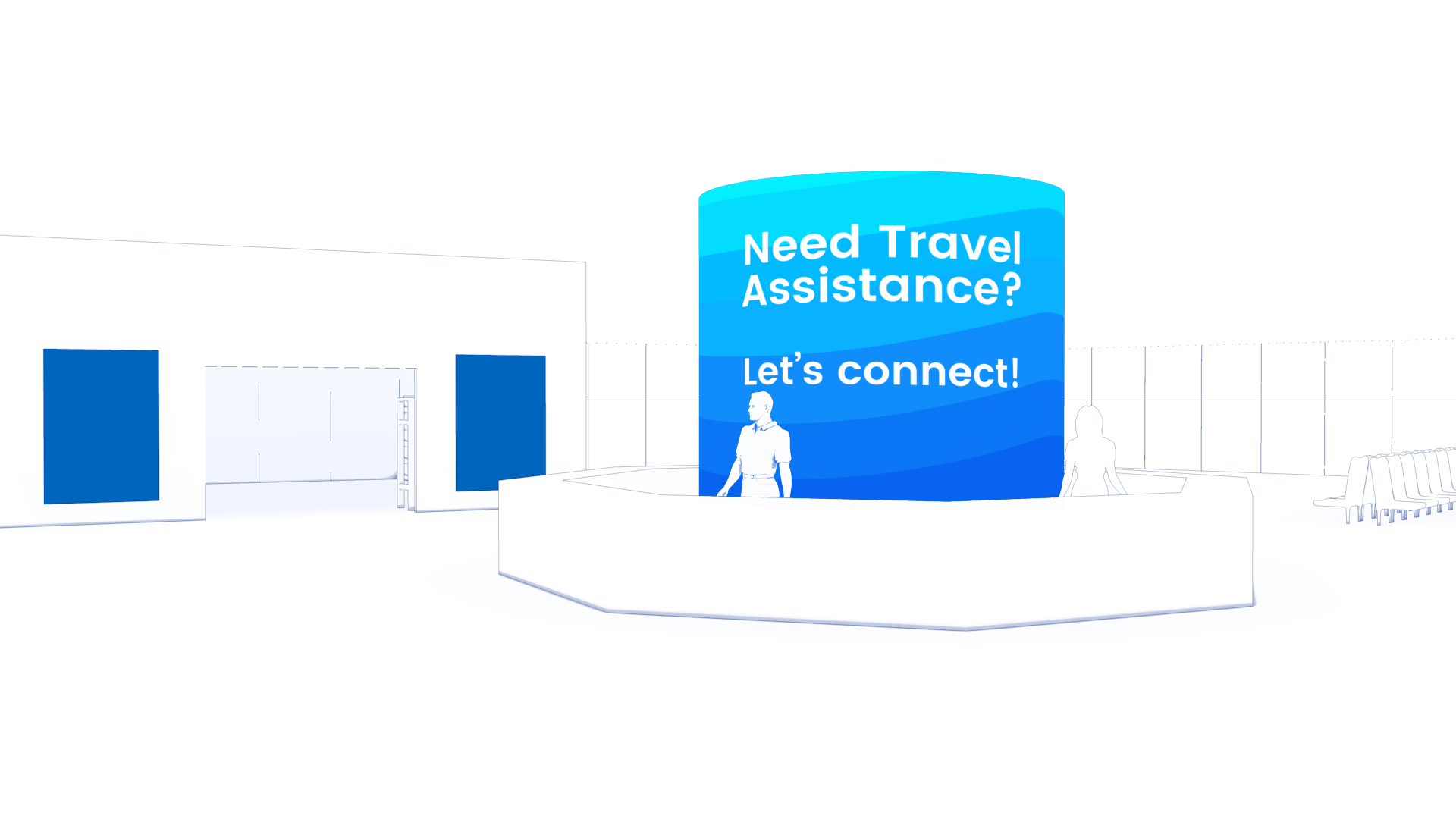 attention-capturing help desk