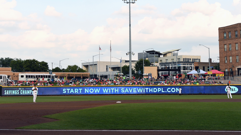 Field-level Display Installation Photo