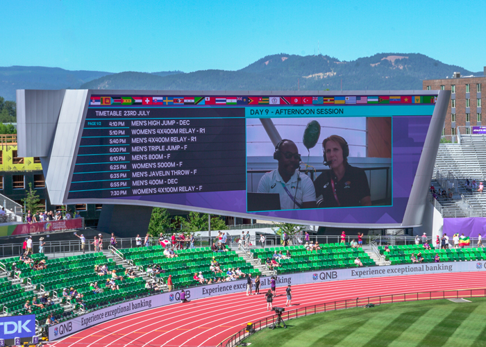 Hayward Field University of Oregon Track Facility Display