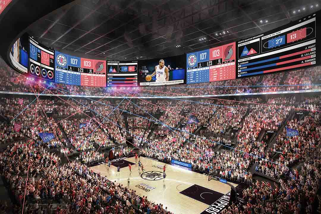 LA Clippers’ Intuit Dome Halo Board Highlights Largest Order Volume in