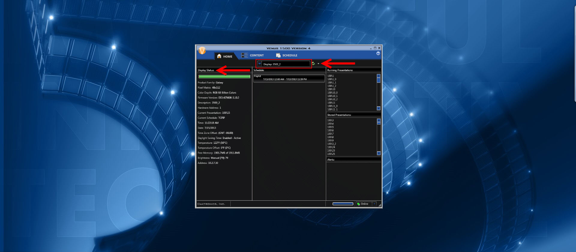 Home Sweet Home Tab IV Display Selection, Status and Tools