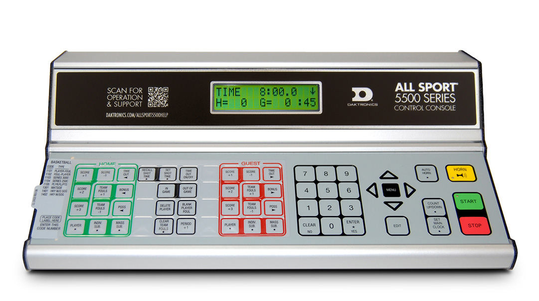 Daktronics All Sport 4000 Overlay for Control Console WRESTLING 