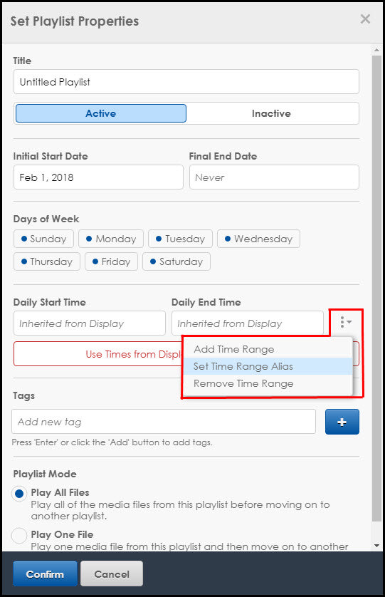 New! Tools & Time Range Aliases