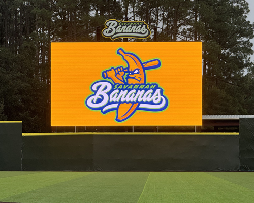 LED video dispaly in high school stadium