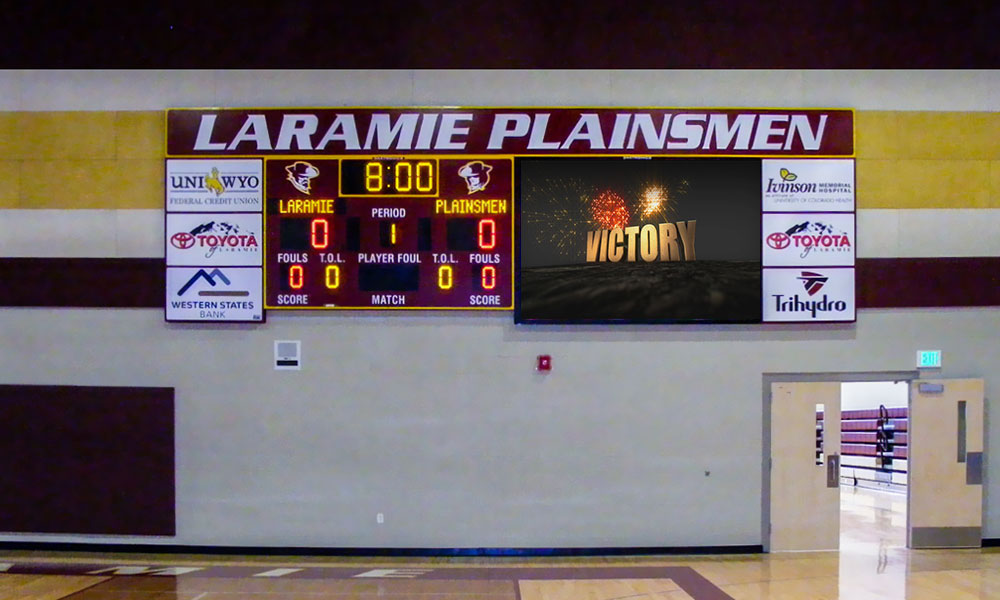 Scoreboard with Message Display