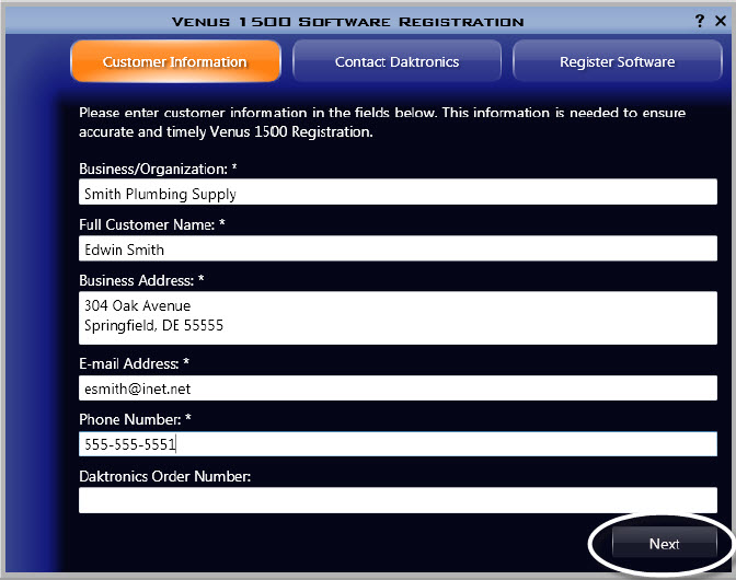 Back to Basics Registering Venus 1500 V4