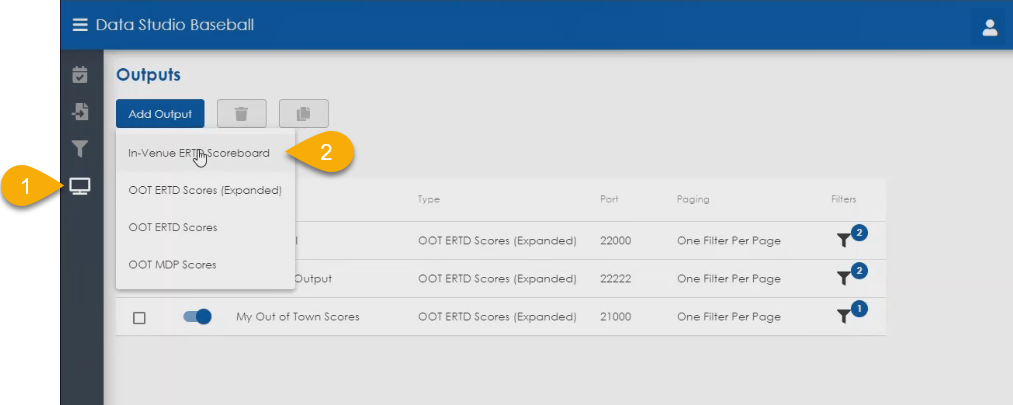 Data Studio Baseball In venue outputs.png