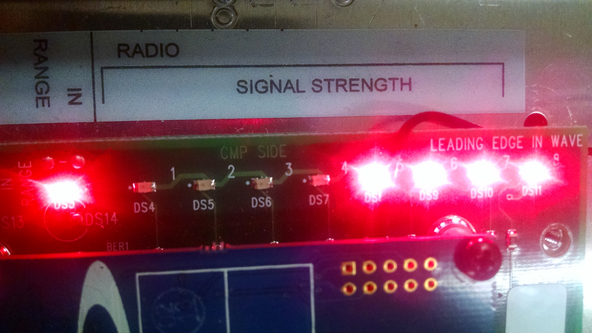 Client radio with suboptimal signal strength.