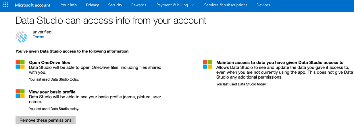 Showing what permissions Data Studio has.png